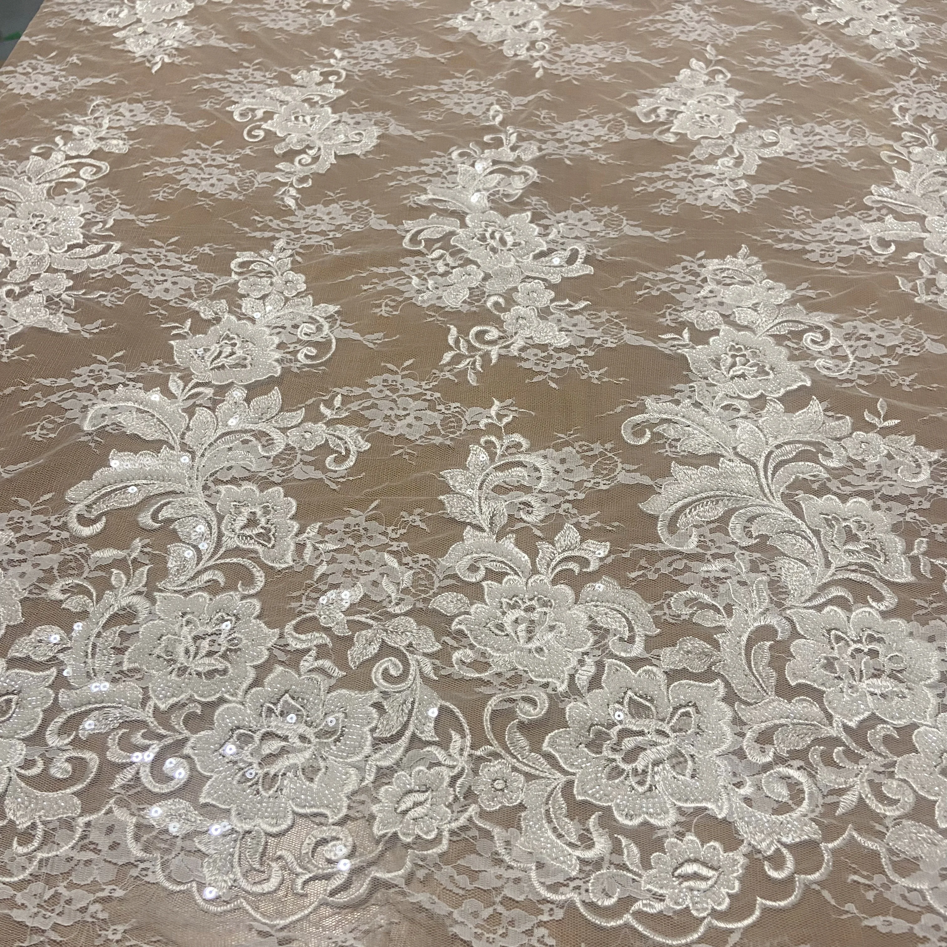 New Bead Tube Embroidery Advanced Fabric ,Suitable For Wedding Dresses And Evening Gowns Private Custom