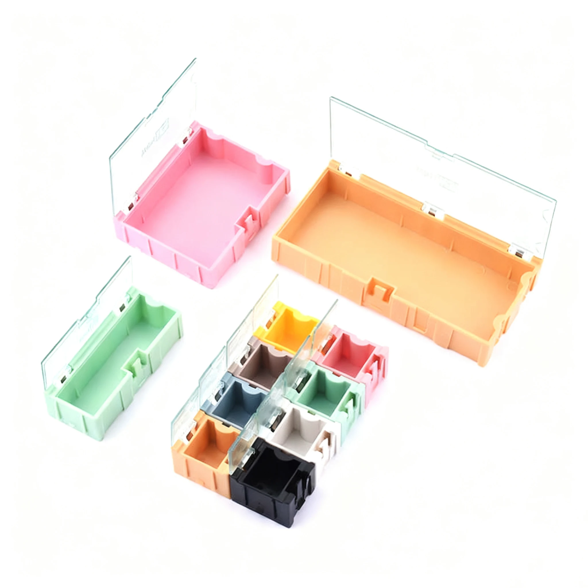 Мини-коробка для хранения электронных компонентов/SMD-элементов, коробки для деталей, которые можно сращивать и разобраннуть, сопротивление, сопротивление для хранения Cas Мини-коробка для хранения электронных компонентов/SMD-элементов, коробки для деталей, которые можно сращивать и разобраннуть, сопротивление, сопротивление для хранения Cas