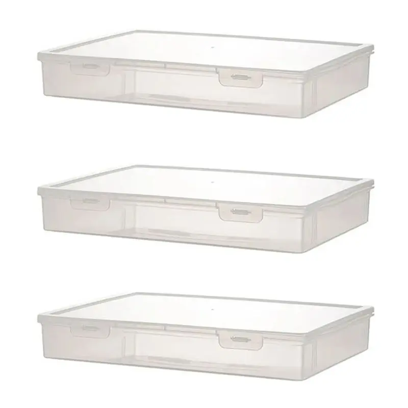 

AEE4-3PCS A4 Size Organiser Book Organiser Office File Box Transparent File Organiser Children's Puzzle Organisers