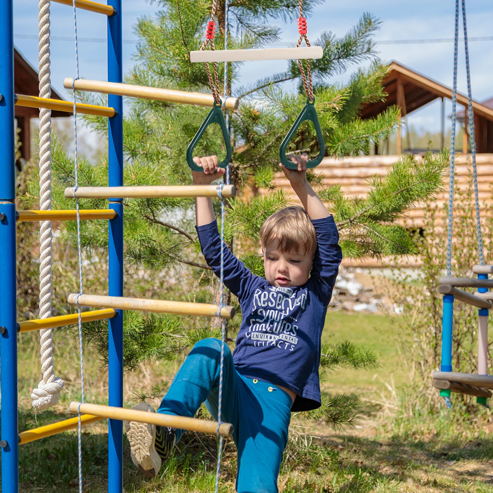 

Toys Children's Swing Handshake Ring Outdoor Pendant Kids Baby Hanging Rings Swings