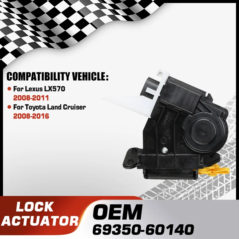 

Car Rear Tailgate Trunk Lock Lid Latch Actuator For Lexus LX570 2008-2011 Toyota Land Cruiser 2008-2016 69350-60140 69350-60141