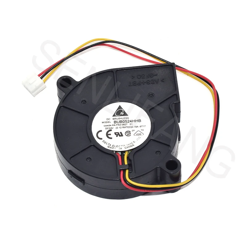 New BUB0524HHB  For 3D Printer Blower 5CM Turbine Cooling Fan 5015 24V 0.18A 3-Line Aserver Inverter