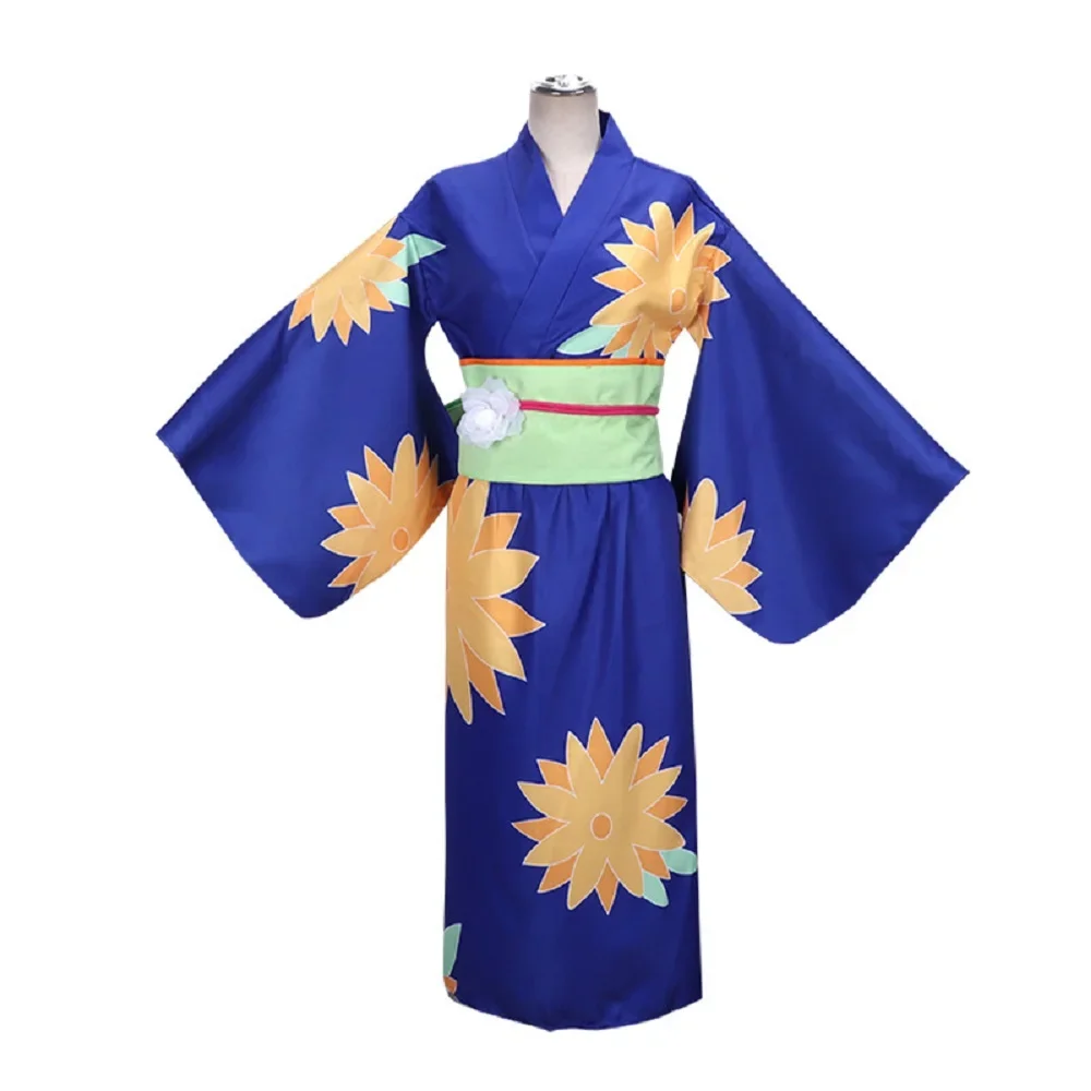 Unisex Anime Sano Emma Cosplay Costume Halloween Kimono Custom Size