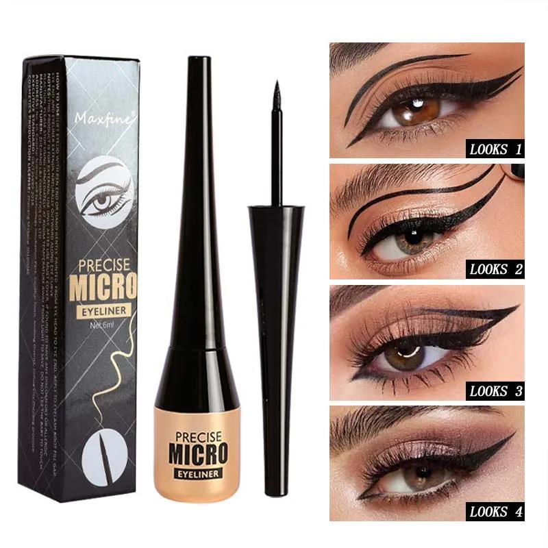 Best-Selling Ultra-Fine Waterproof Oil-Resistant Eye Liner Pen for Daily And Party Makeup Long-Lasting No Smudging