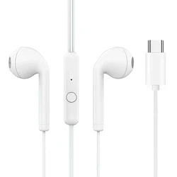 3.5mm Type-C In-Ear Wired Earphone With Microphone Headphone Headset Sports Stereo Earbuds For IPhone Huawei Xiaomi