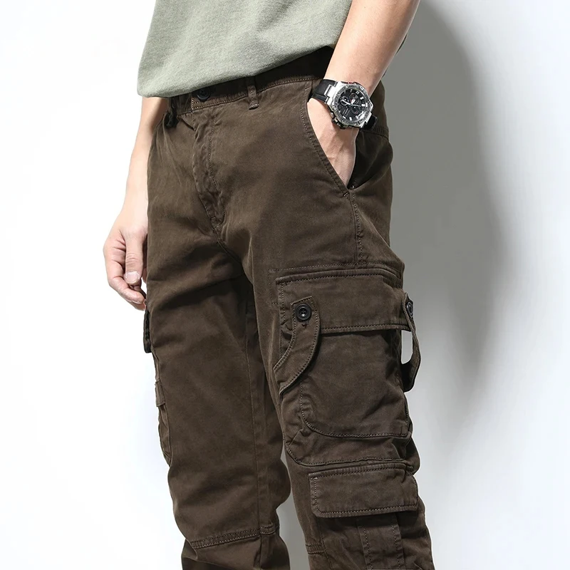 

Pants For Men Cargo Pants Male Jogging Hip Hop Slim Fit Pockets Desinger Striped Streetwear Men's Trousers 2026 Spring Trendy