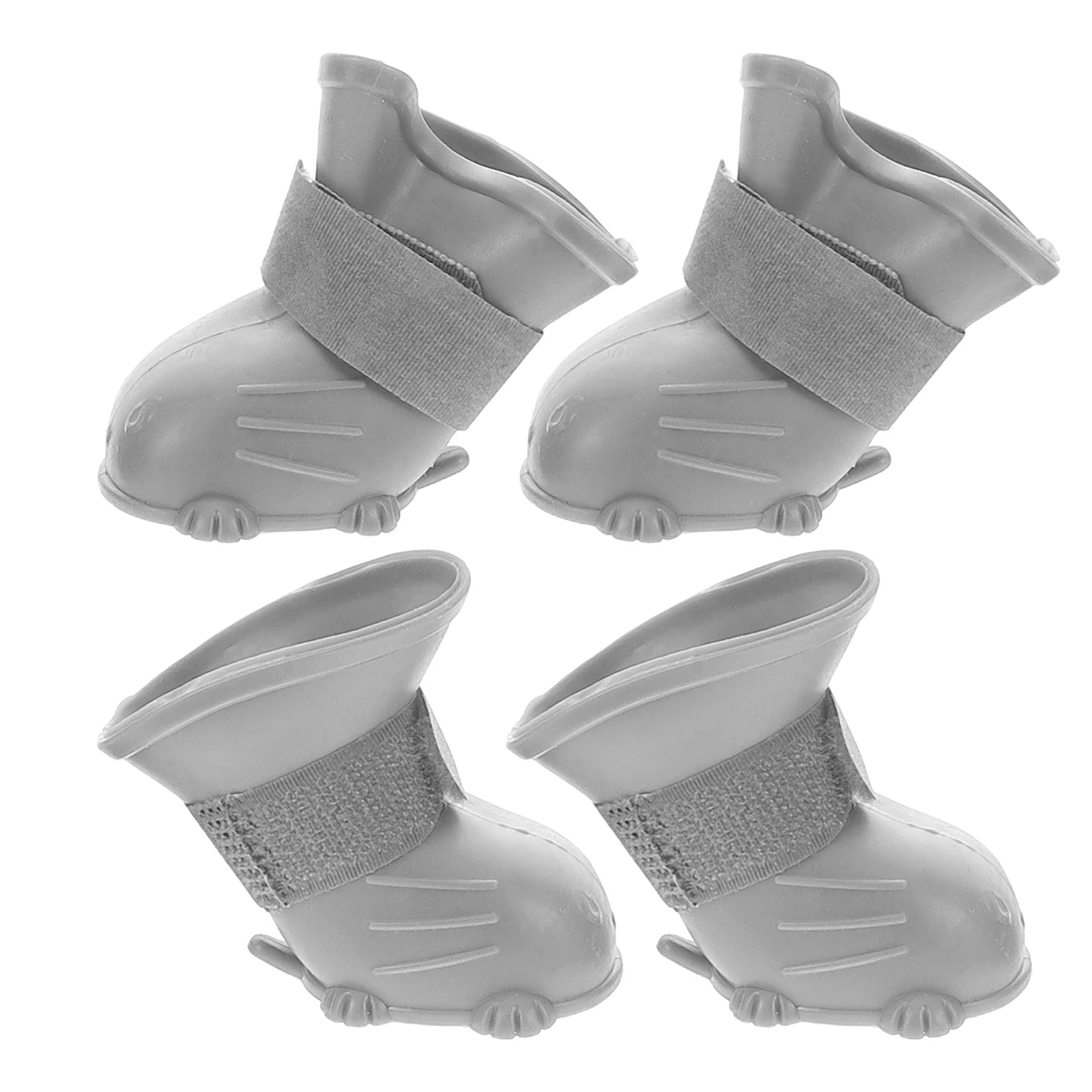 

4Pcs Waterproof Dog Rain Boots Rubber Non-Slip Paw Shoes Outdoor Foot Covers Comfortable Small Medium Dogs Mud Protection