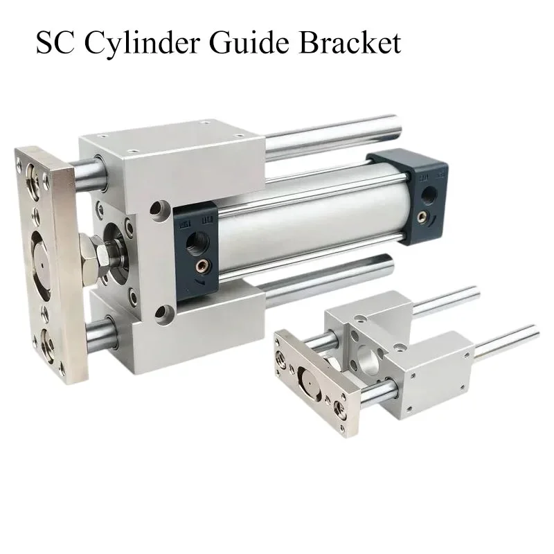 

Pneumatic Standard Cylinder Linear Guide Rail For SC SU DNC Piston SC32 SC40 SC50 Guiding Support Bracket Mounting Accessories
