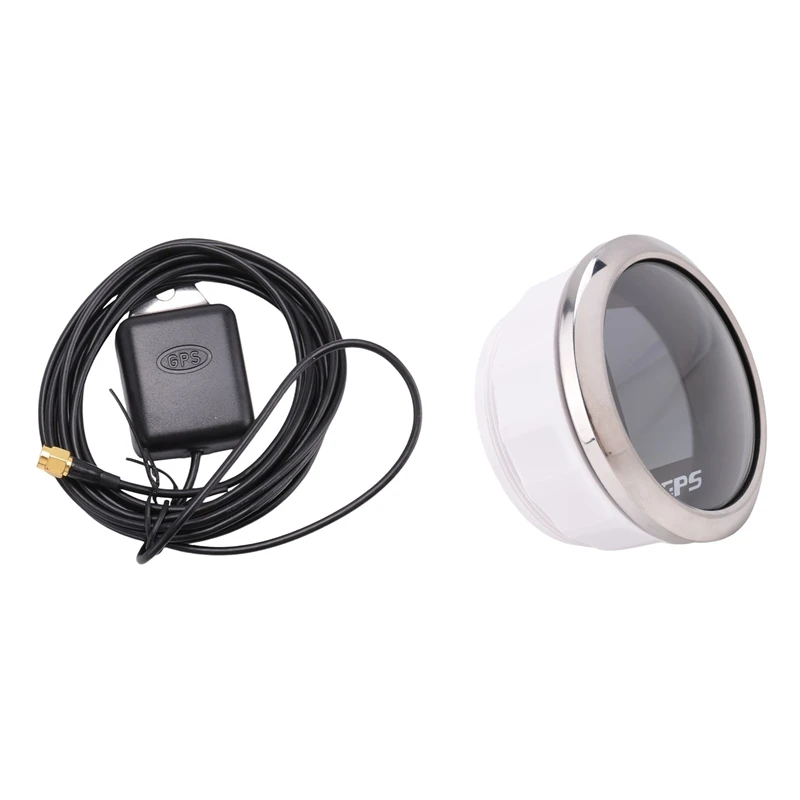 85Mm Smart GPS Speedometer Waterproof TFT Screen Digital Tachometer Odometer With GPS Antenna For Car Boat Motorcycle