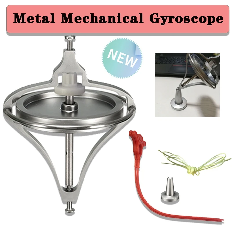 【Metal Mechanical Gyroscope】Physics Teaching Props for Gyroscope Experiment Gyro Toys Teacher's Classroom Supplies