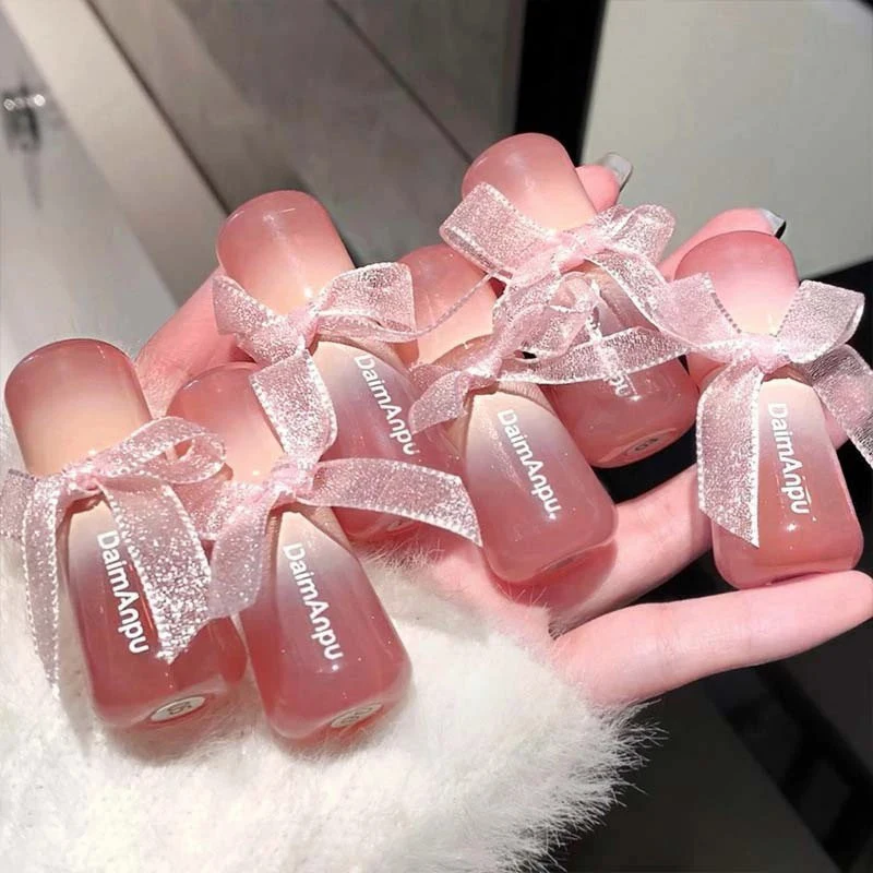 Lipstick Cute Red Tint Makeup Care Cosmetics Colored Lip Balm Lipstick Moisturizing Fade Lip Line Anti-drying Lip Makeup Set