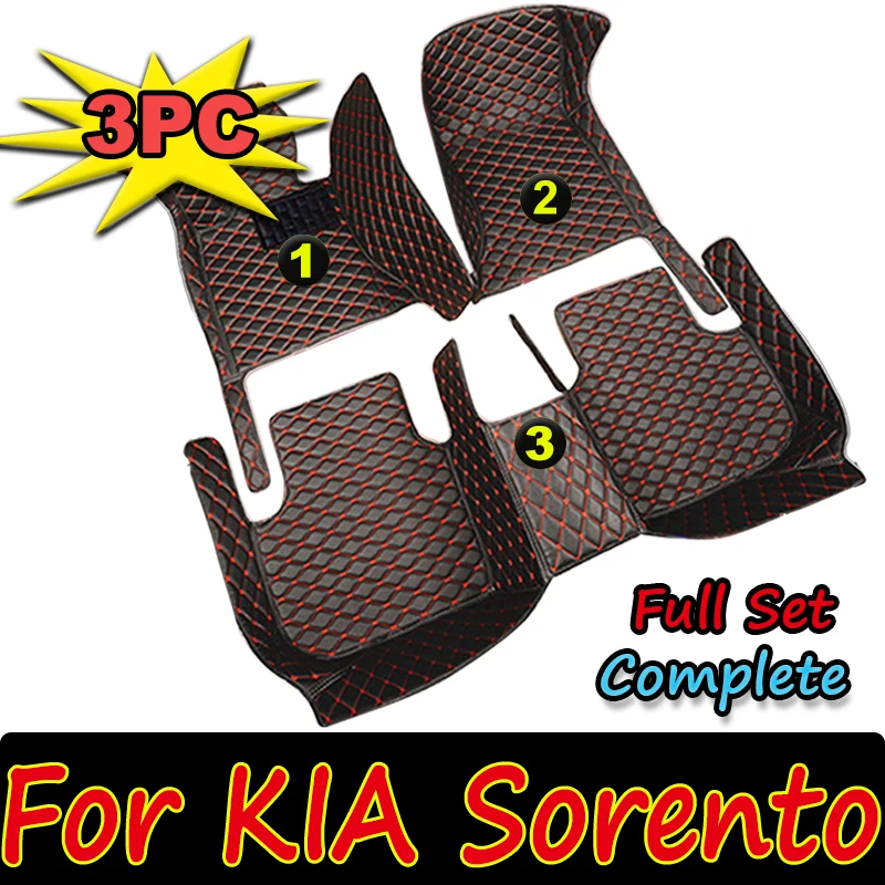 Car floor mats for KIA Sorento（five seat）2006 2007 2008 Customauto foot Pads automobile carpet cover