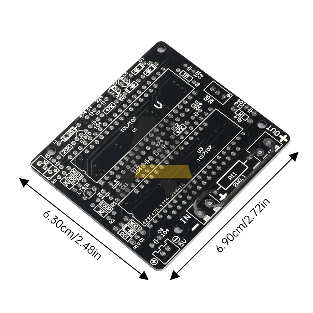 Icl7107 Digitale Dc Spanning En Ampère Meter Diy Kits Dc 0-200V 2a 7.9Cm * 7.3Cm Diy Digitale Display Ampèremeter Laskits