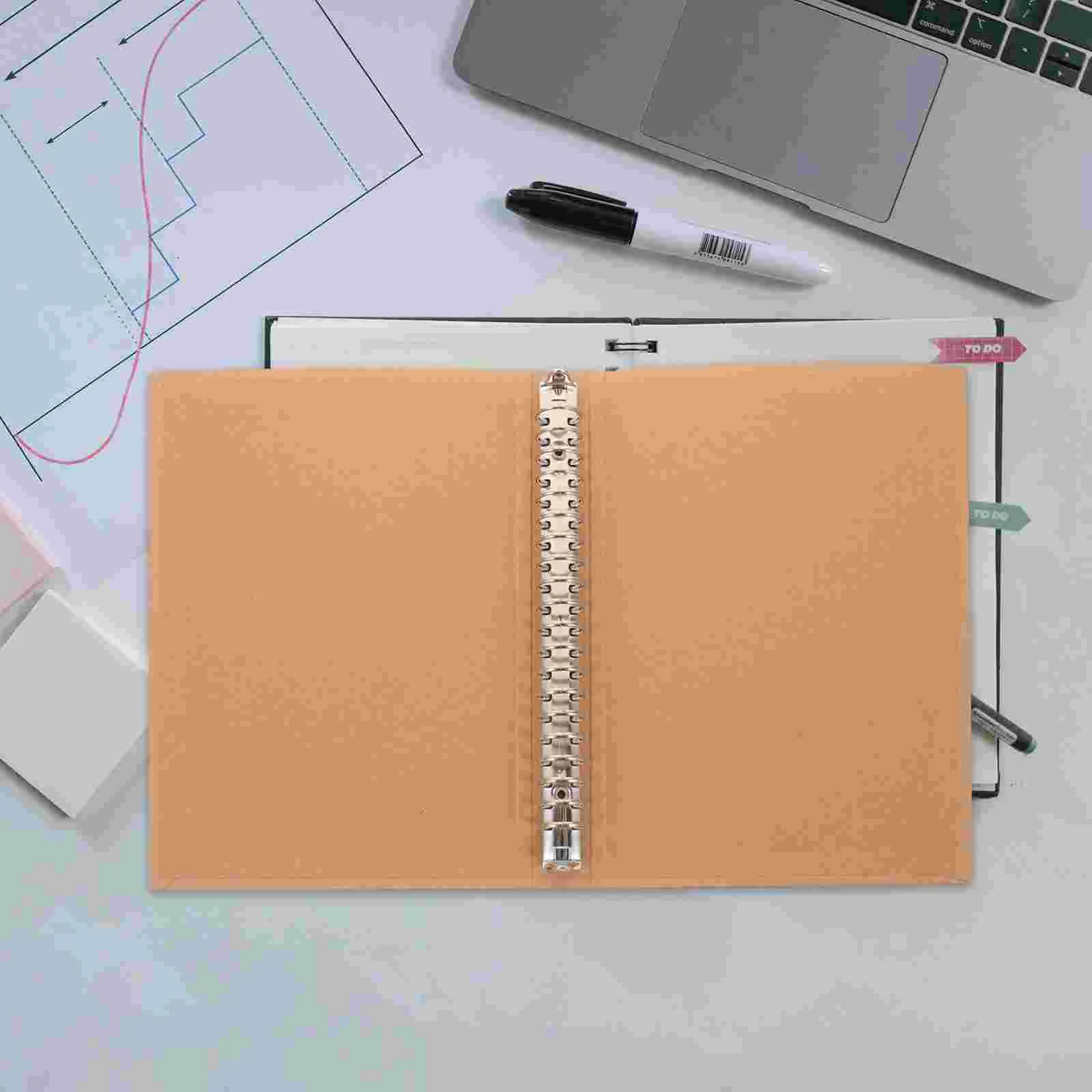 Loose-leaf Book Cover Folder Binder Hand Account Blinder Notebook Covers Kraft Paper Shell