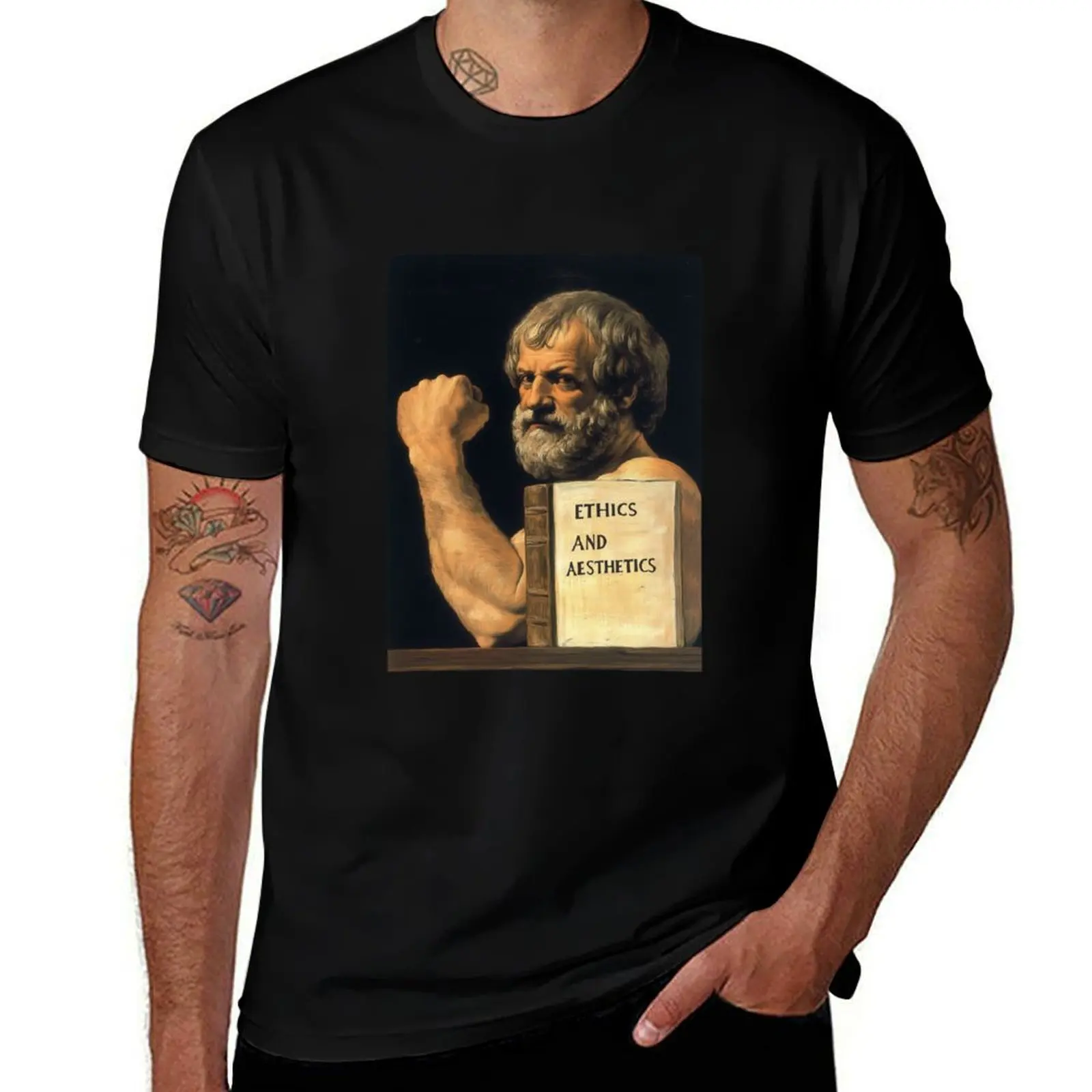 

Футболка Aristotle – Ethics, Aesthetics and Absolute Strength, рубашка с аниме, хлопковые мужские футболки, футболка с рисунком, мужская футболка