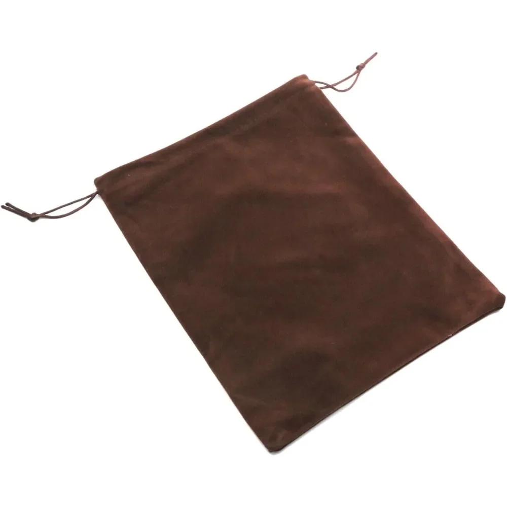 8 sztuk dużych aksamitnych woreczków ze sznurkiem, aksamitna torba 20x25 cm, woreczki do przechowywania, kosmetyczki, woreczki przeciwkurzowe, 8 sztuk (czarne)