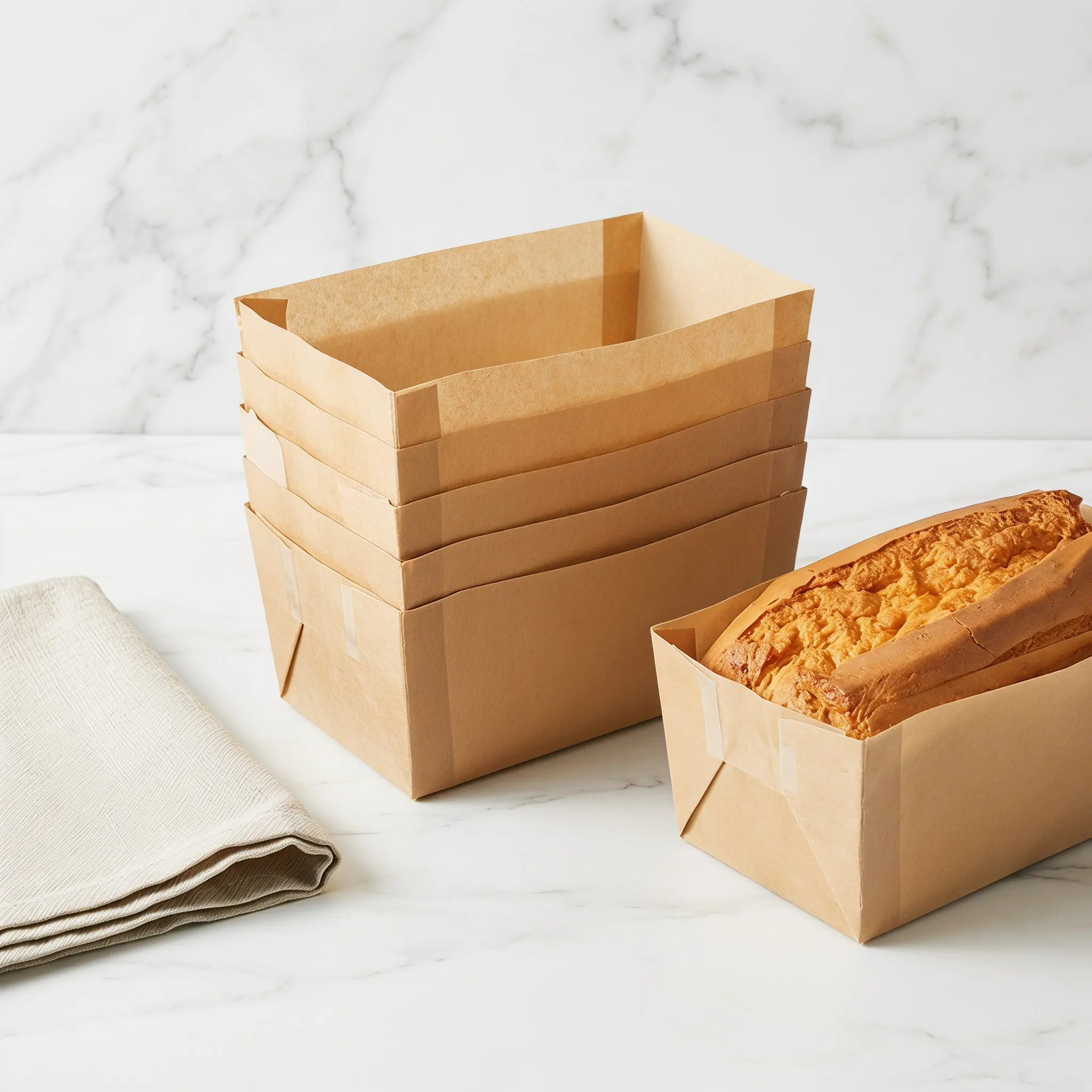 200pcs Non Stick Loaf Pan Liners | Unbleached Parchment Baking Sheets | Bread Pan Liners for Bakery, 12 x 9 Inch