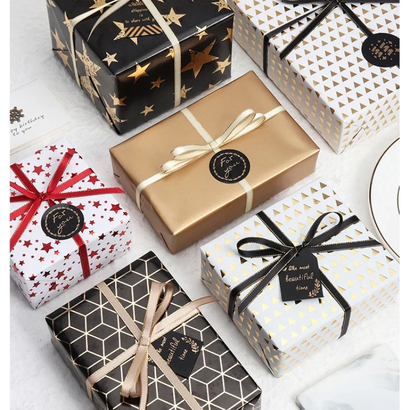 22meters/roll Width 6mm Gold Edged Single Face Satin Ribbon Wedding Flower Bouquet Gift Packing Christmas Decoration Manual DIY