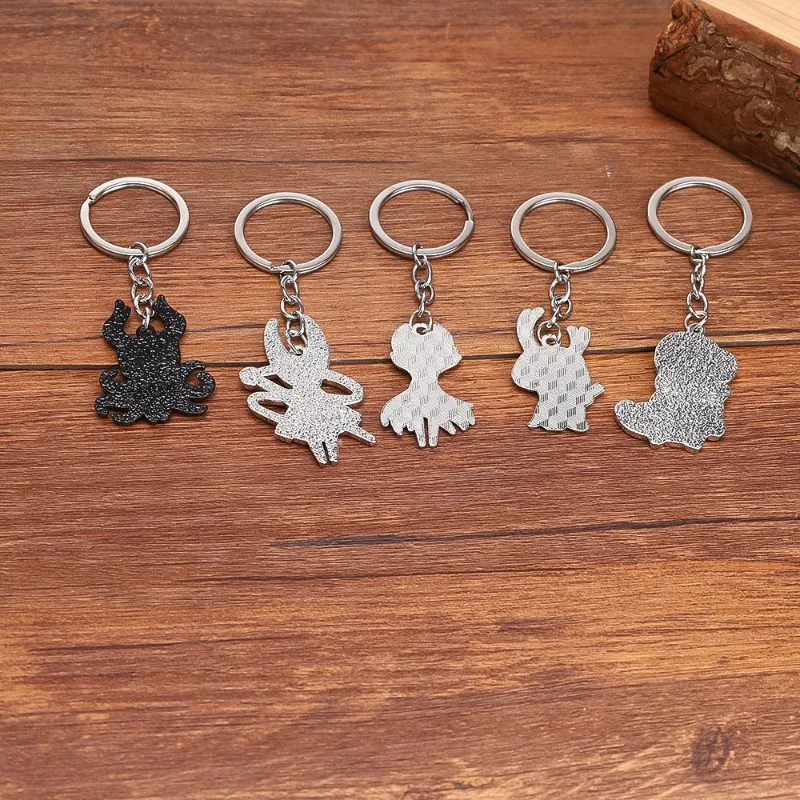 Jogo oco cavaleiro: silksong bonito acrílico carro chaveiro acessórios saco dos desenhos animados mochila pingente chaveiro fãs coletar presentes