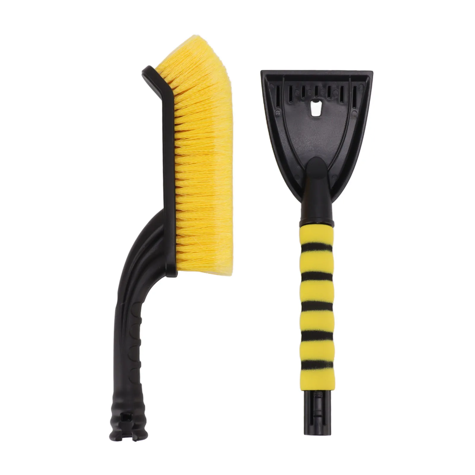 Raspador de hielo cepillo de nieve herramienta de limpieza de deshielo de vidrio de invierno, suministros de eliminación de nieve con agarre de espuma ergonómico para coche