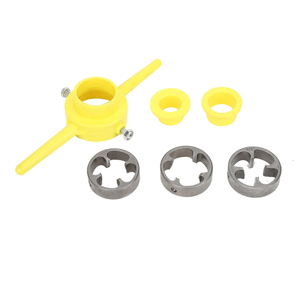 

NPT Die Set PVC Thread Tool Maker Pipe NPT Round Die Set Pipe Threader Plumbing Manual Hand Tool Pipe Threader Thread Maker Tool