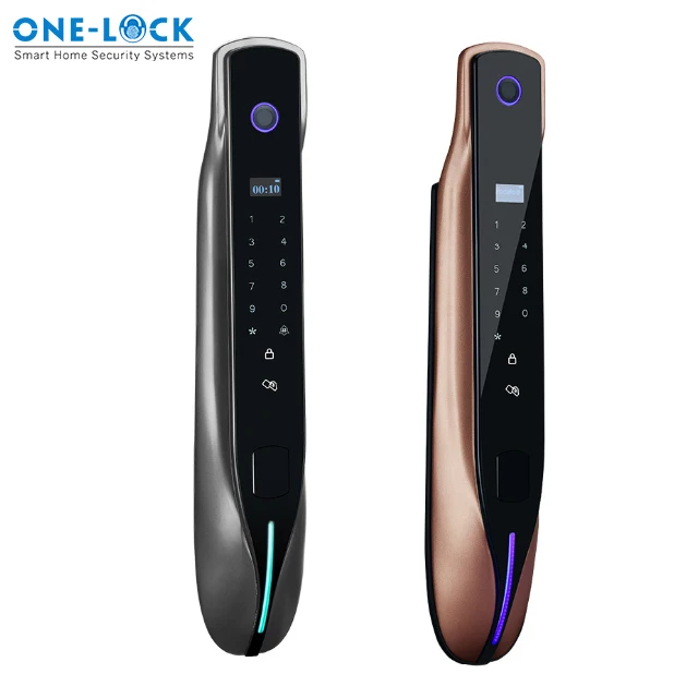 Tuya Fingerprint Door Lock para Segurança Doméstica, Smart Keyless Door Lock, WiFi