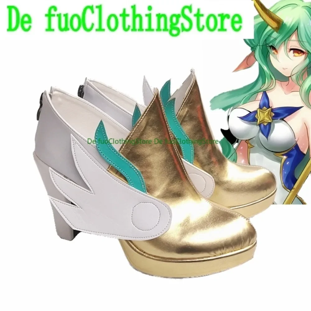 

Новая кожа Magical Girl Star Guardian Soraka, обувь для ролевых игр, реквизит, ботинки для Хэллоуина, косплей, магазин DefuoClothing