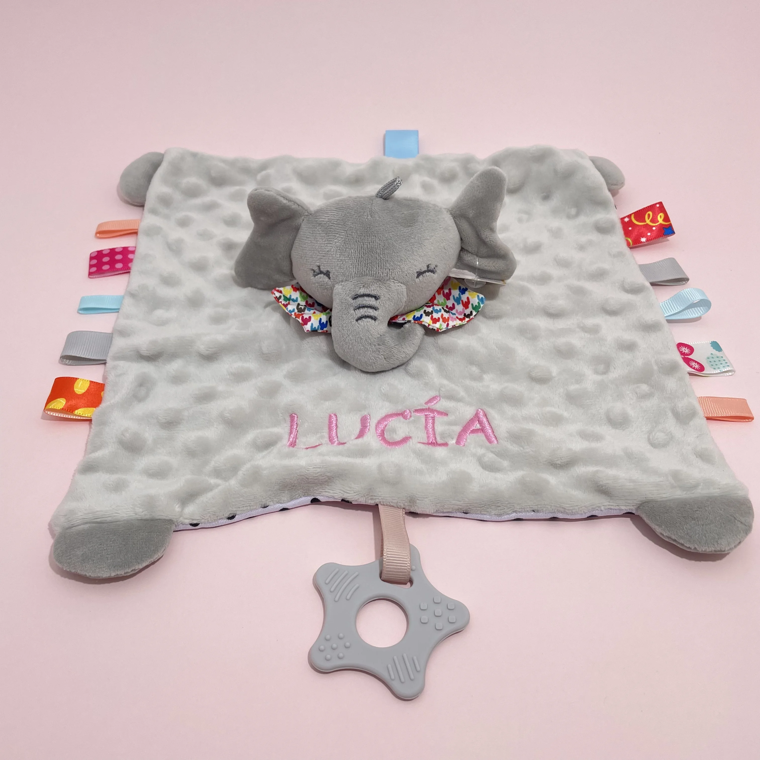Anpassbare Baby Name Plüsch Tröster Decke Gefüllte Schlafpuppe Kinder Mode Schlafspielzeug Beruhigendes Handtuch Geschenk für Neugeborene – Detail 26