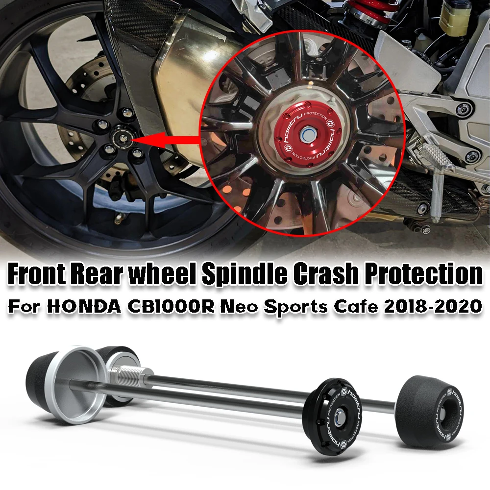 For HONDA CB1000R Neo Sports Cafe 2018-2020 Motorcycle Front Rear wheel Spindle Crash Protection