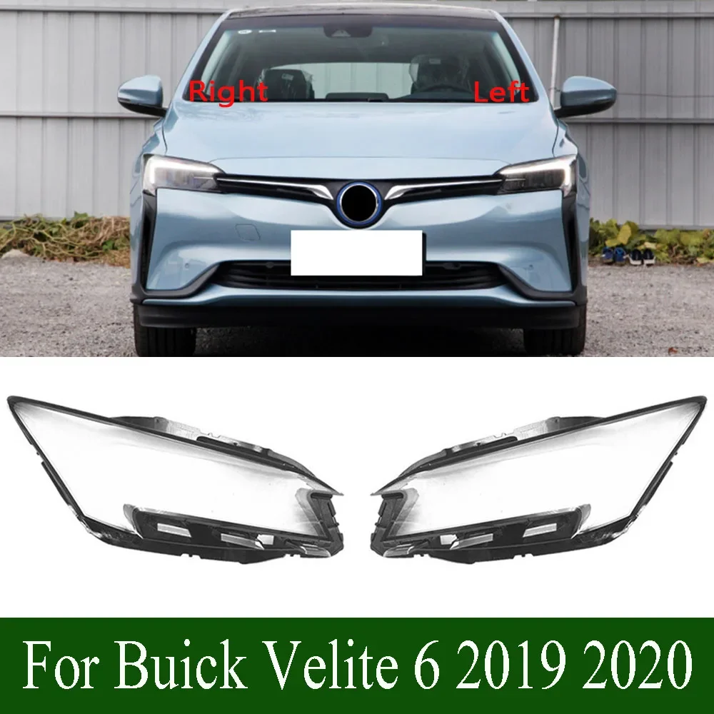 

For Buick Velite 6 2019 2020 Front Car Protective Headlight Glass Lens Cover Shade Shell Transparent Light Housing Lamp