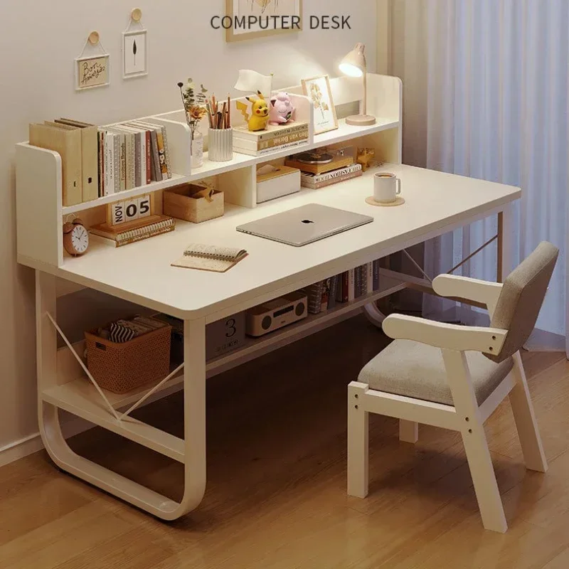 New model Desk bookshelf bedroom writing desk study simple desktop computer desk