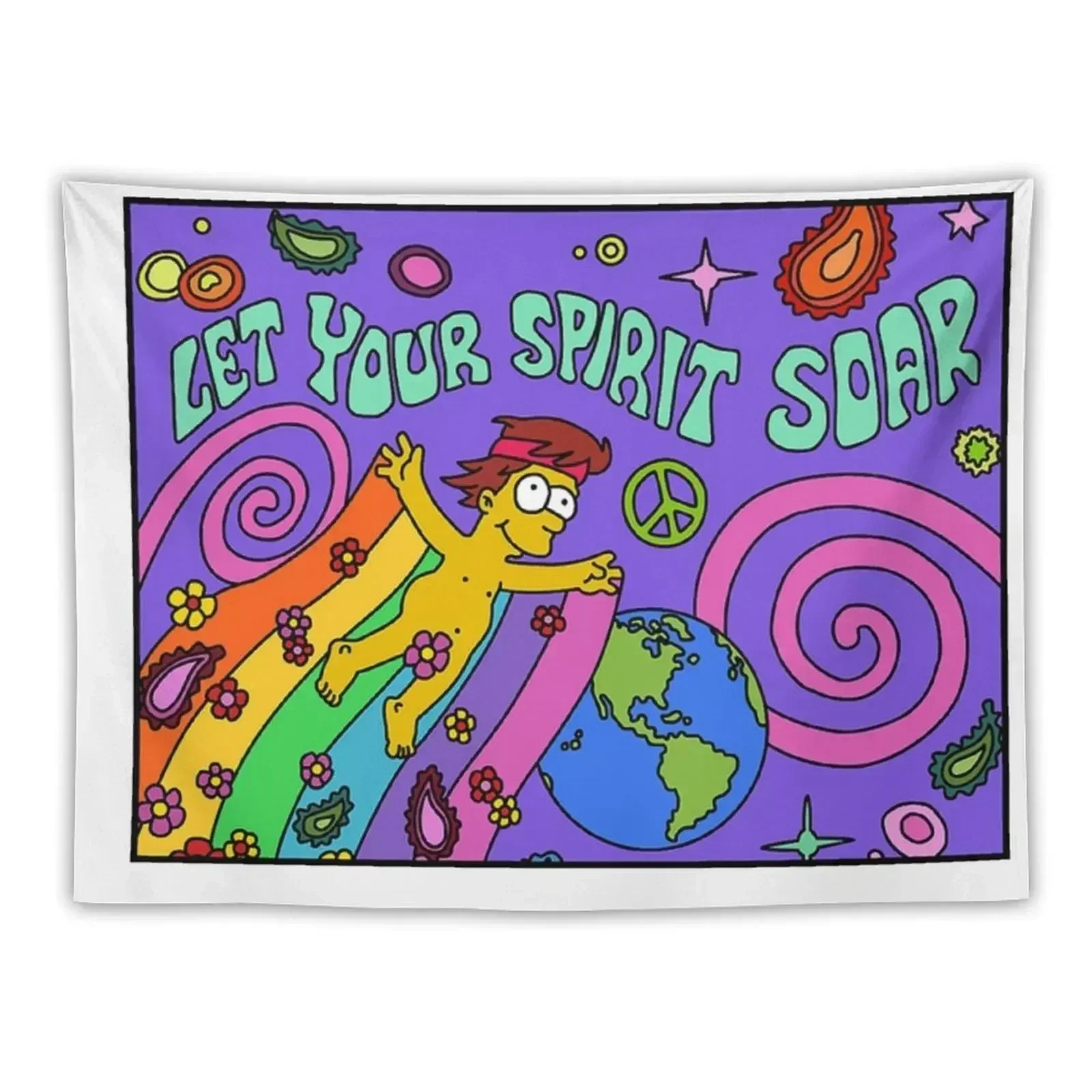 Let Your Spirit Soar Tapestry Room Decore Aesthetic Wall Decor Tapestry