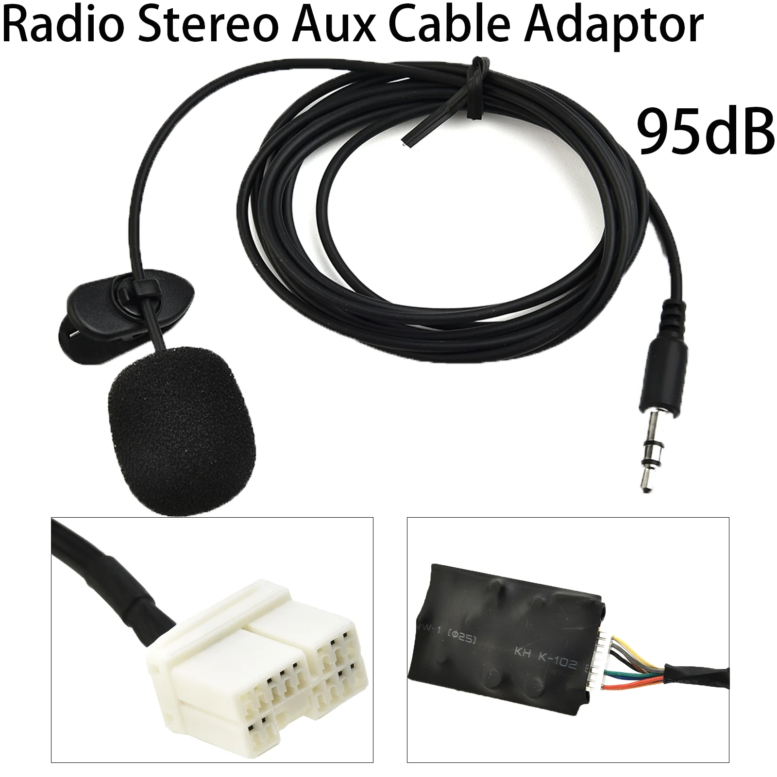 Car Radio Aux Cable Adaptor Compatible-Bluetooth Module BTA A2DP Music Playback HFP Hands-free Calling For Accord For Civic