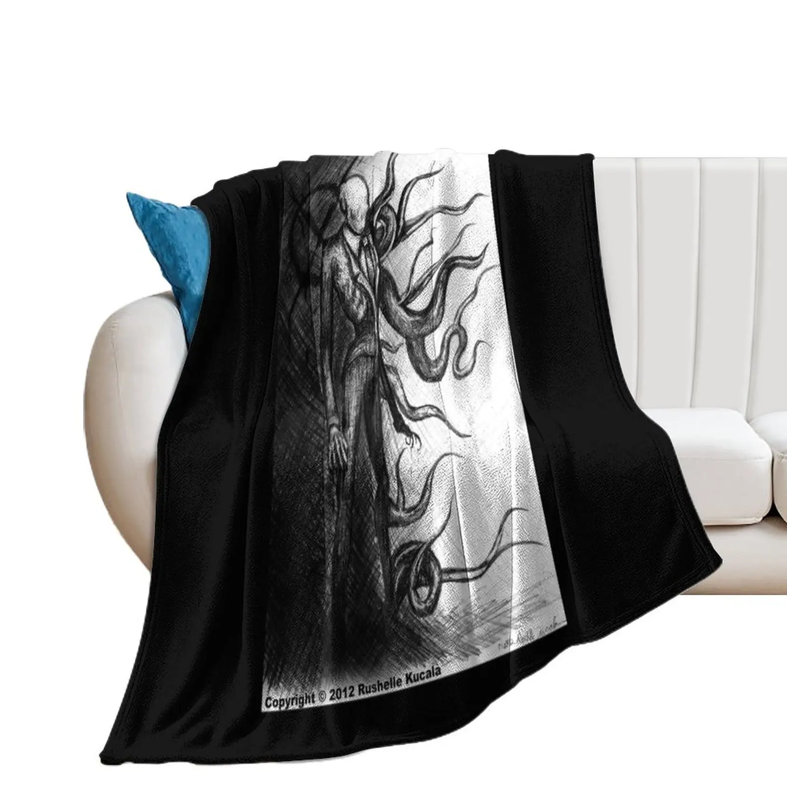 Slender Man Throw Blanket manga Quilt Soft Big Blankets