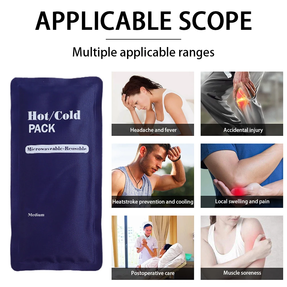 Household Portable 2-in-1 Reusable Hot Cold Compress Bag Athletic Neck Shoulder Ice Pack Fatigue Relief Cooling Bags Bodycare