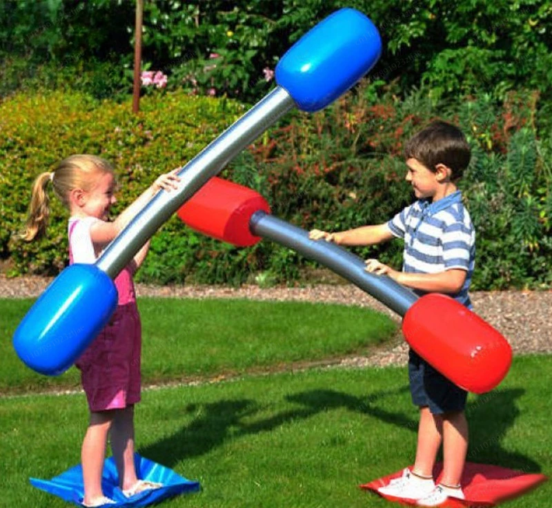 Lawn inflatable against the baton, children's play with each other, stick parent-child interactive game