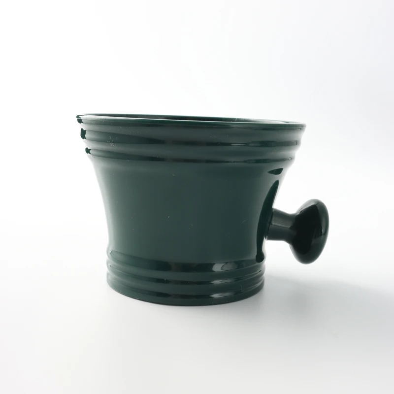 Yaqi Green Color ABS Plastic Shaving Bowl for Men Shaving Brush