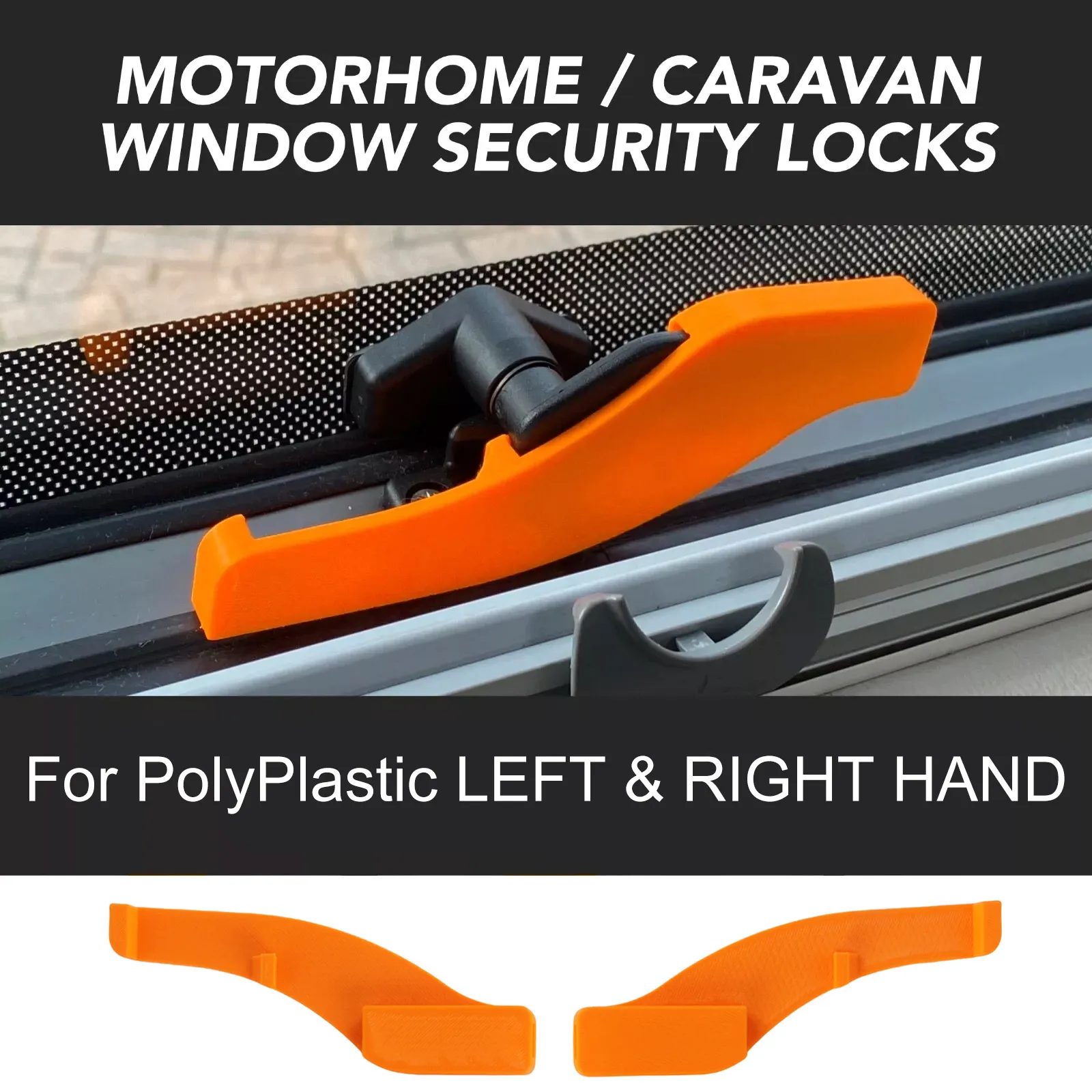 

Caravan Motorhome Left/Right Hand Window Polyplastic Security Lock Catch Camper Motorhome Travel Protective Parts