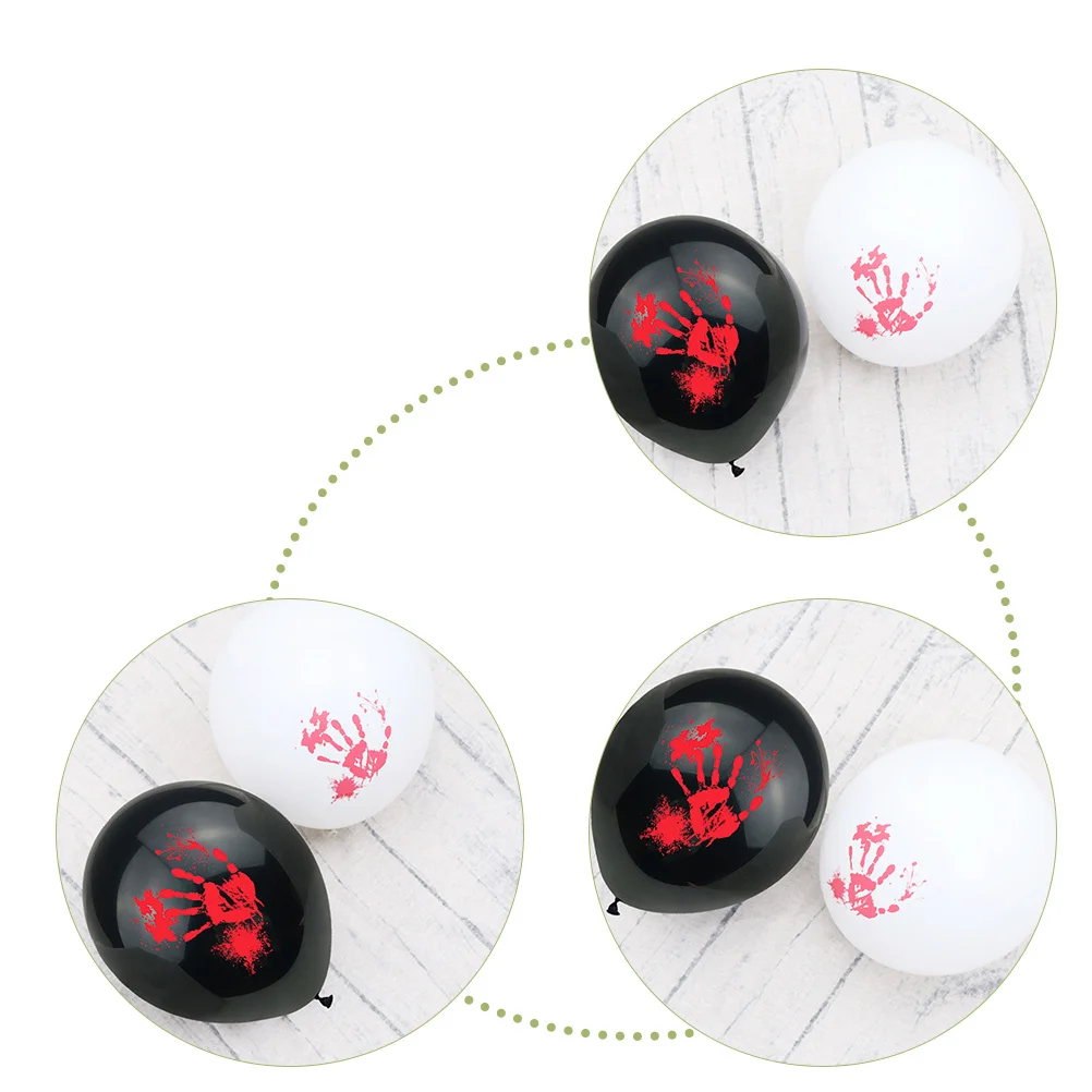 

40Pcs Halloween Handprint Balloons Bloody Latex Scary Party Decoration Handprints Balloon Supplies Halloween Handprints Balloons