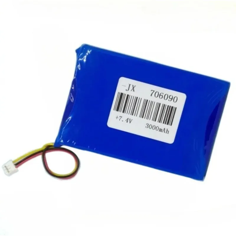 

706090 406090 7.4V 3000mAh Battery for Player Video Mobile DVD EVD3 Line Rechargeable Polymer Lithium Battery