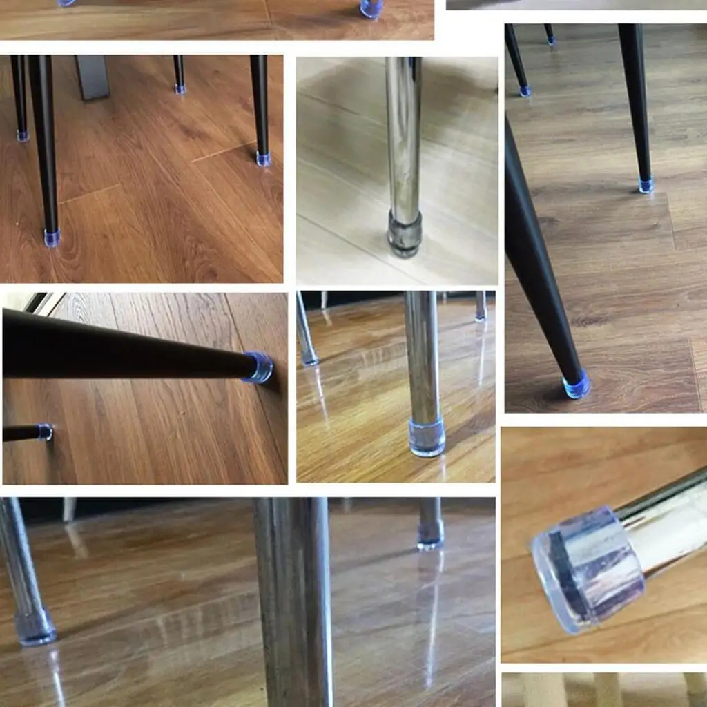 Chair Leg Cap PVC Floor Protector Pads Anti Scratch Furniture Feet Cover for Folding Chair Use