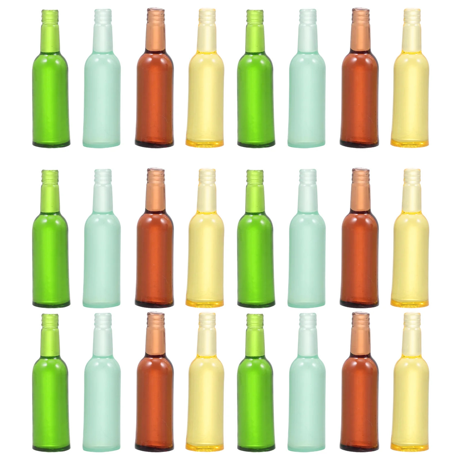 

24 Pcs House Accessory Mini Bottle Decor Decorations for Resin Desktop Decors