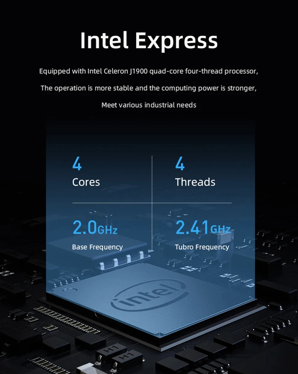 Helorpc Pfense Industrial Mini PC Inter Celeron Processor with 4XUSB HDMI VGA 2XRS232 Support Windows10/11 LINUX Deskto Computer