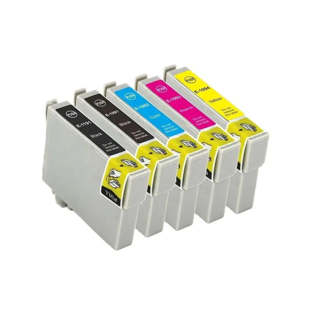 T1191 T1091 T1092 T1093 T1094 Premium Color Compatible Inkjet Ink Cartridge for Epson ME OFFICE 1100 Printer