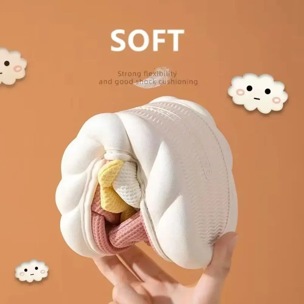 1 Pair Fun Non-Slip Bowknot Woman Linen Slippers Comzy Thick Sole Bowknot Slippers Summer Spring Bowknot Soft Woman Slides Bath