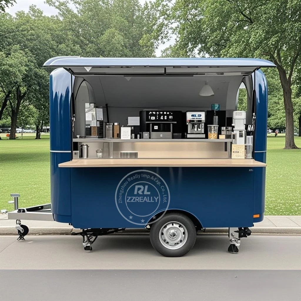 

Stainless Steel Custom Affordable 10ft Food Cart Fully Equipped Street Restaurant Fast Food Truck Food Trailer for Sale