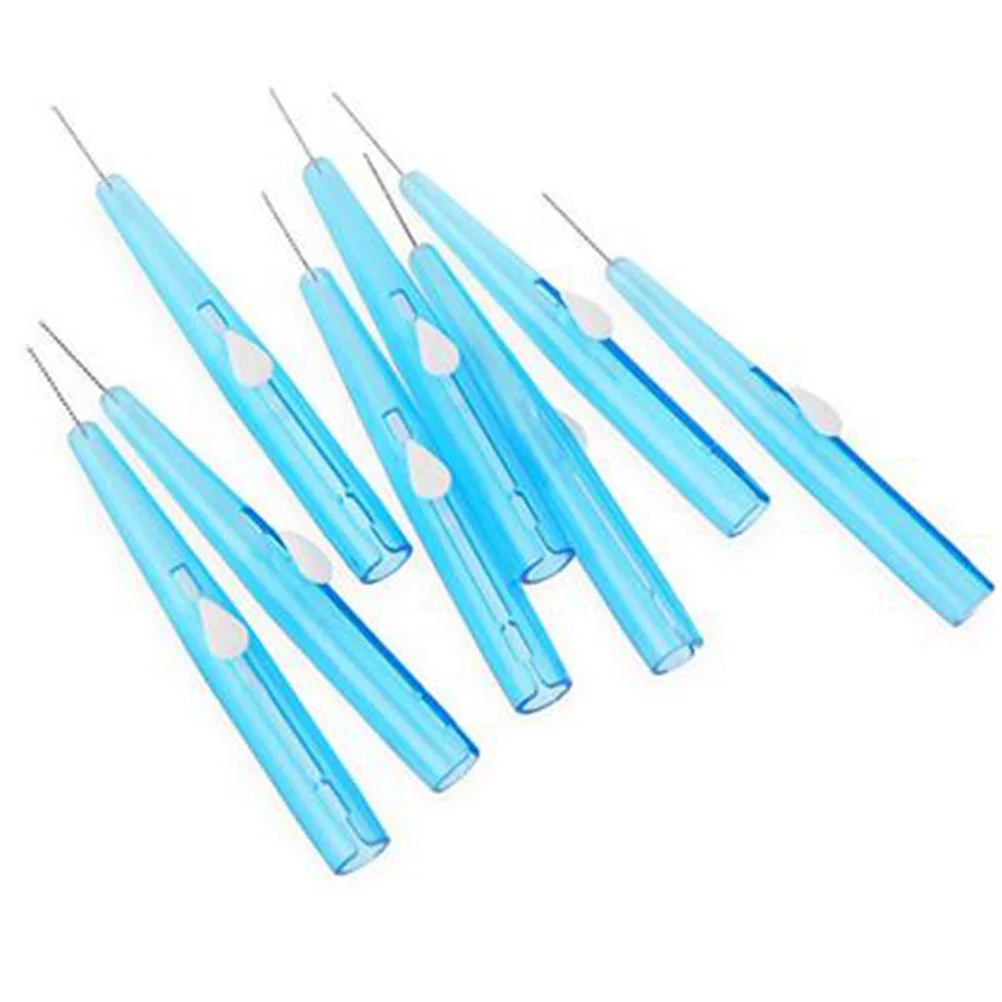 60 uds 07mm palillo de dientes de limpieza profunda Oral cepillo de cuidado bucal hilo dental (azul) cepillo interdental cepillo dental