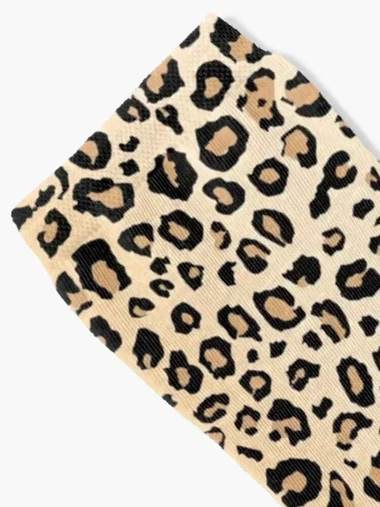 Tan Leopard Print Socks Wholesale christmas gifts Socks For Women Men's