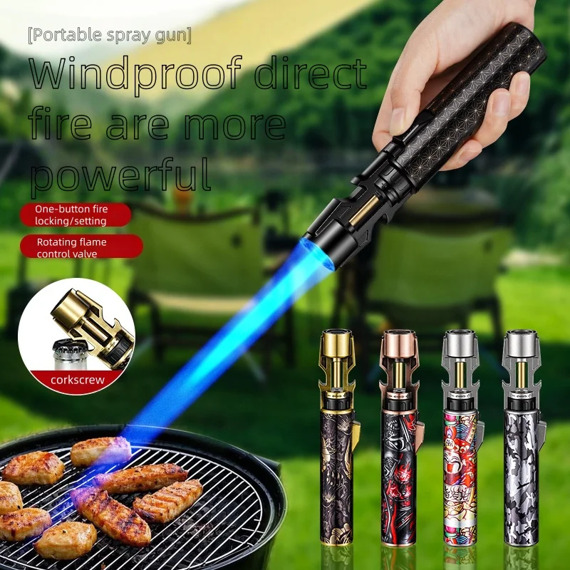 

Portable Handheld High Firepower Pen Style Welding Gun Lighter Multifunction Creative Windproof Direct High Temperature SprayGun