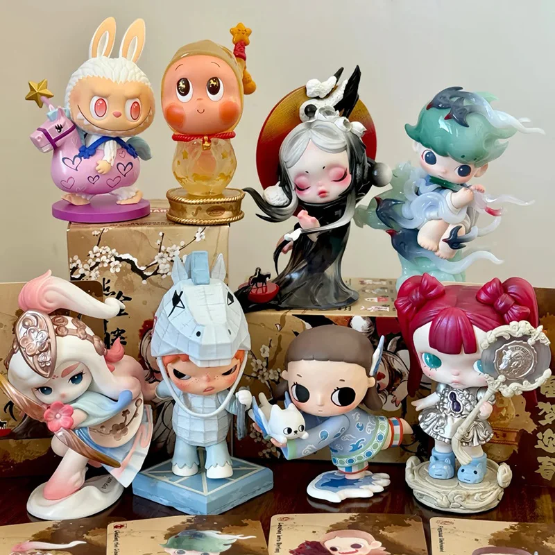Popmart Genuine The Golden Gallop Blind Box Figure Labubu Skullpanda Nyota Dimoo Pucky Hirono Molly Twinkle Twinkle Mystery Box